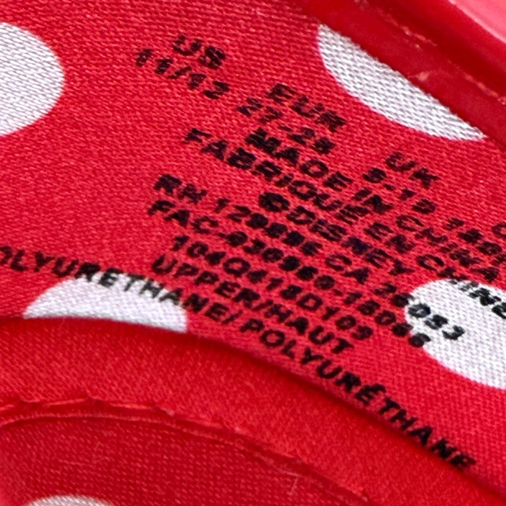 Disney Minnie Yellow and Red Polka Dot Shoes 11/12 - Picture 14 of 14